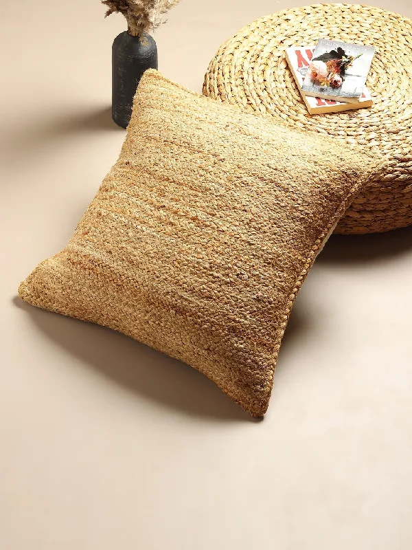 XQUIC JUTE BRAIDED - SQUARE CUSHION COVER