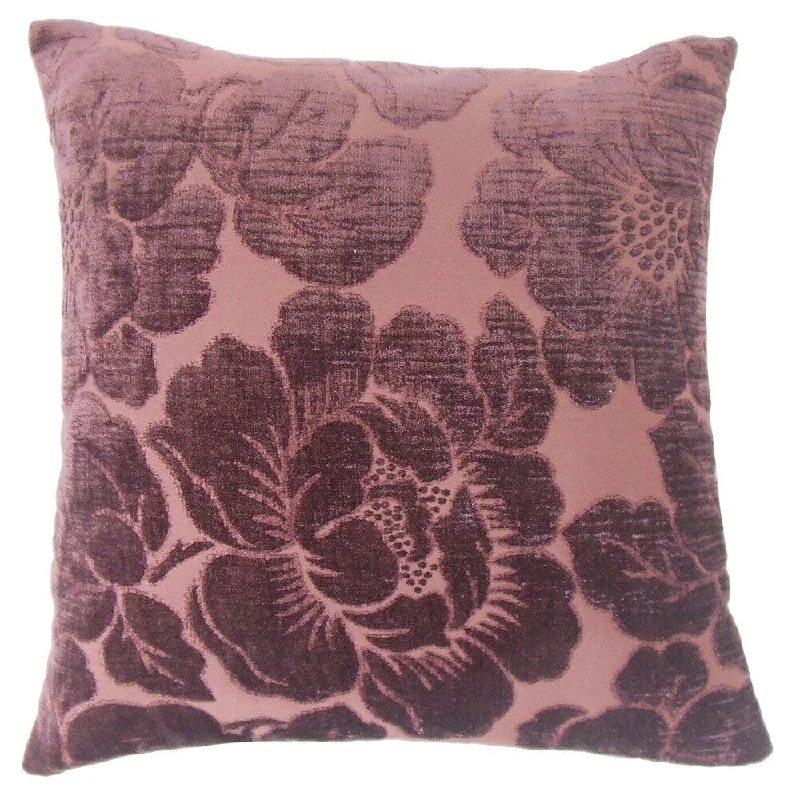 Cenobia Floral Euro Sham Violet