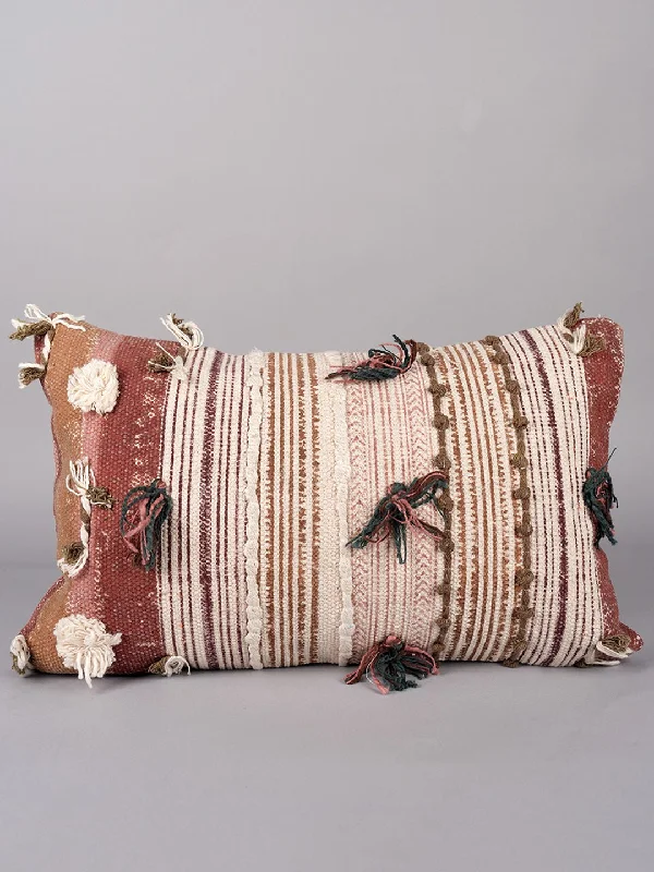 TRANQUIL - BLOCK PRINTED LUMBAR CUSHION COVER