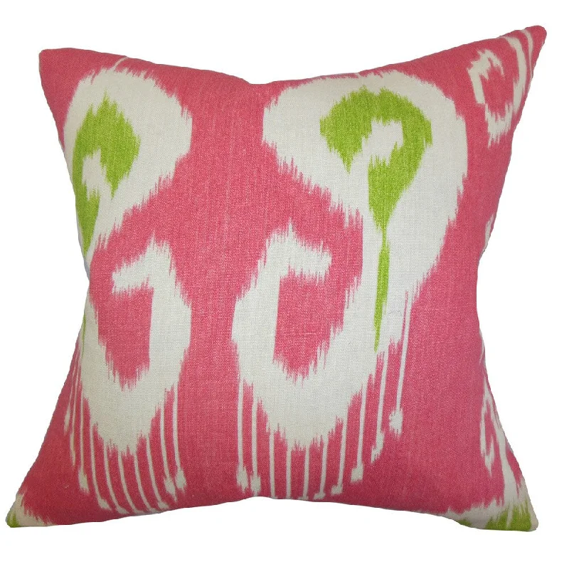 Cleon Ikat Euro Sham Pink