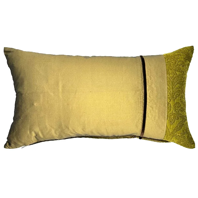 Moss Green Bohemian  Lumbar Pillow Cover 11x20