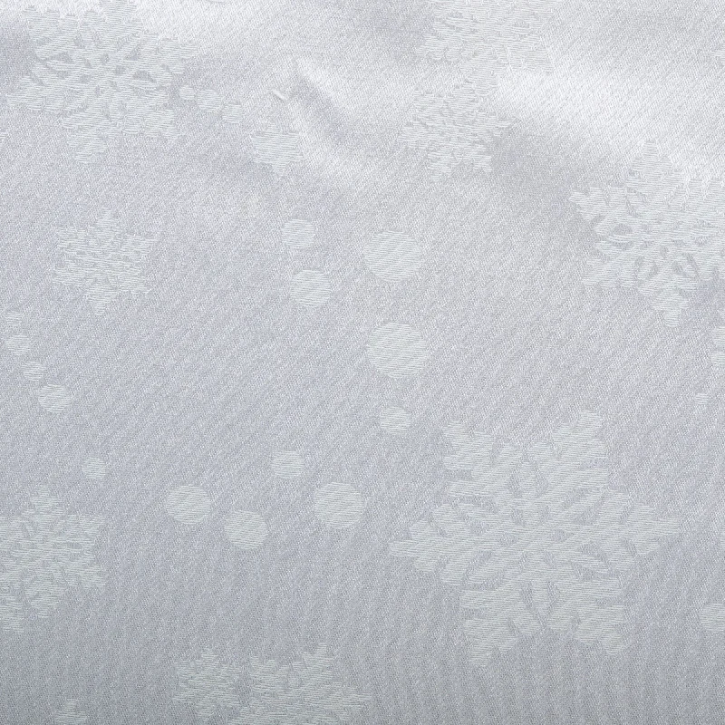 Christmas Jacquard Tabling - Snowflake - Silver