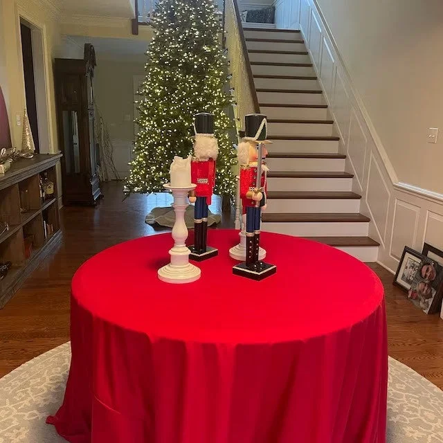 Round Velvet Tablecloth