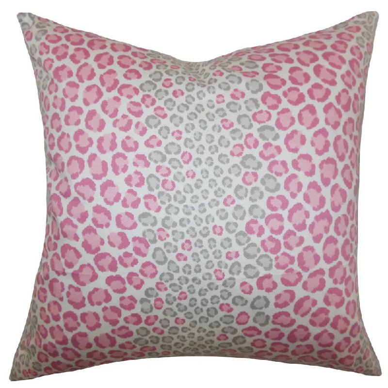 Mailys Animal Print Euro Sham Pink