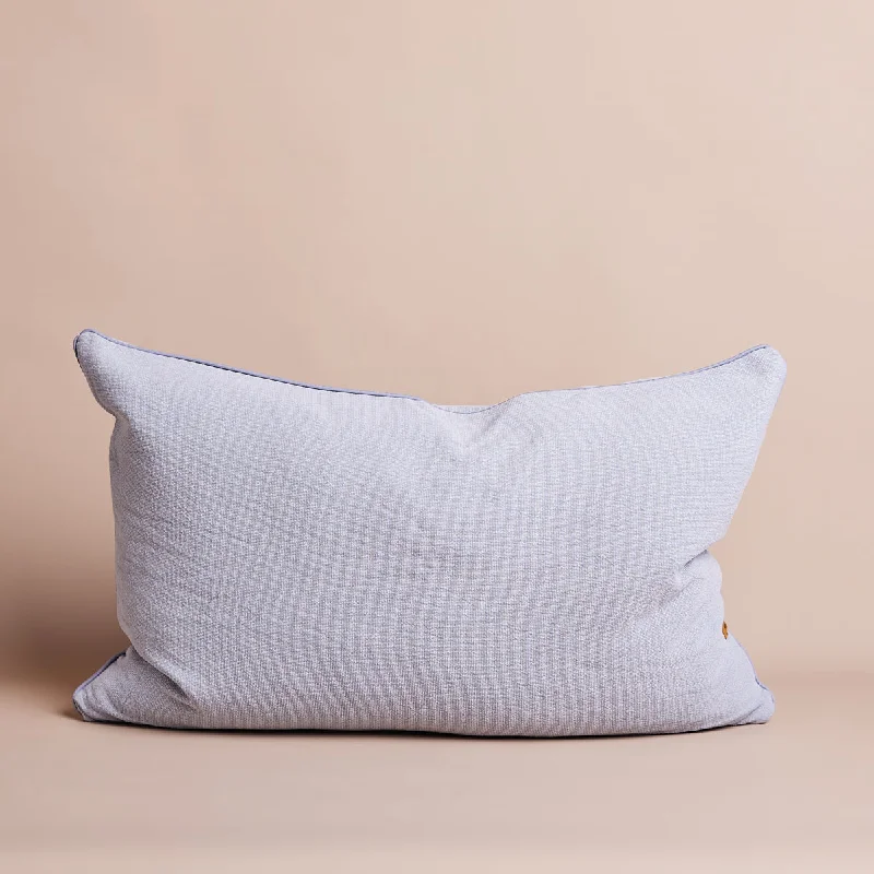 Vintage Wash Cushion Collection | Pale Grey w Piping