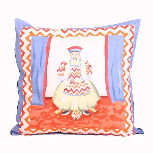 Dana Gibson Emperor Pillow in Blue