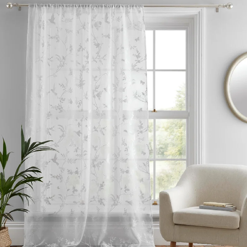 Darnely White Bird Voile