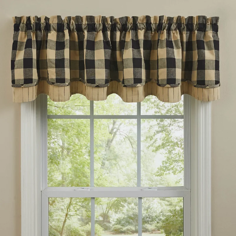 Wicklow Check Lined Layered Valance 113-471<p>See All Colors</p>