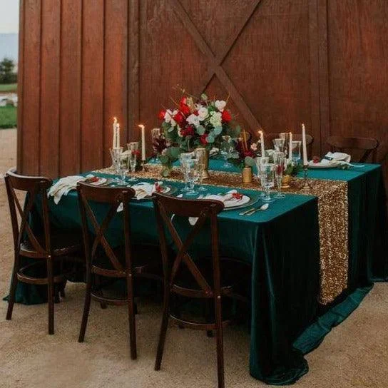 Square Velvet Tablecloth