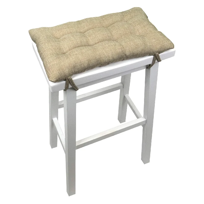 Hayden Beige Saddle Stool Cushions - Gaucho Stool - Satori Seat Cushions