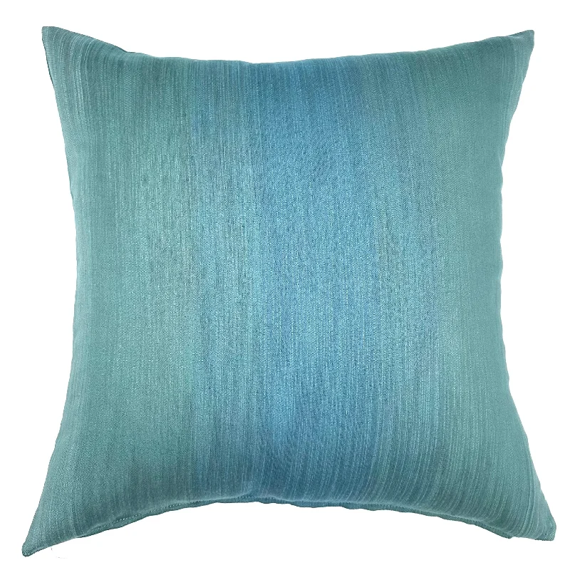 Teal Modern Ombre Throw Pillow Cover 22x22