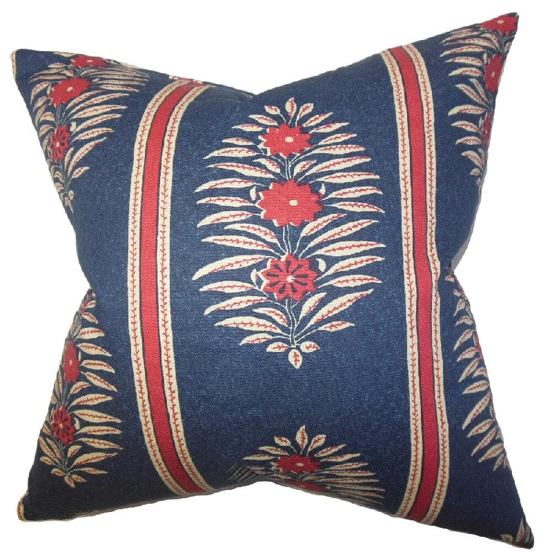 Ginevra Floral Euro Sham Blue