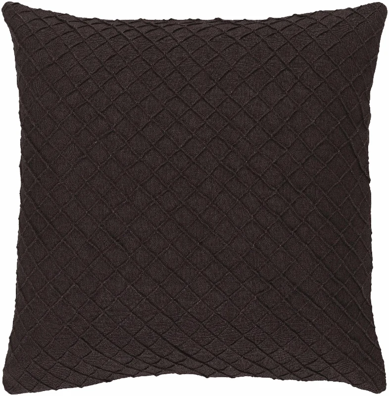 Prague Black Diamond Pattern Throw Pillow - Clearance