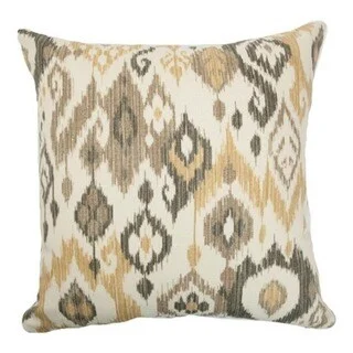 Odayle Ikat Euro Sham Gold/Silver