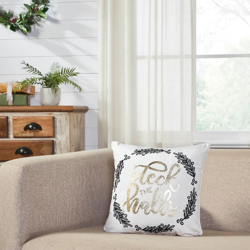 Wintergleam Deck the Halls Pillow 14x14