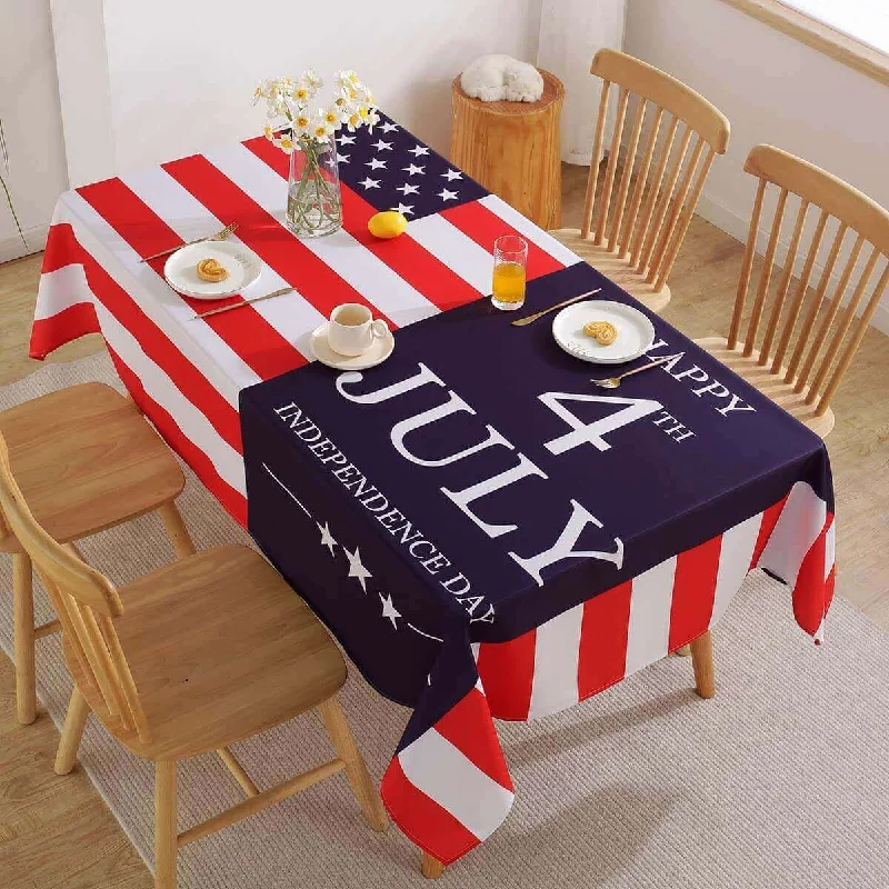 Independence Day Patriotic Tablecloth