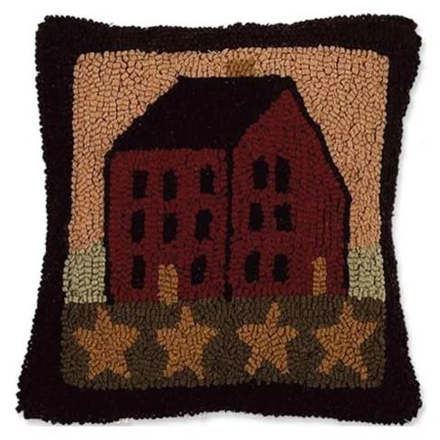 Nutmeg Multi Saltbox House Pillow PLWT0007