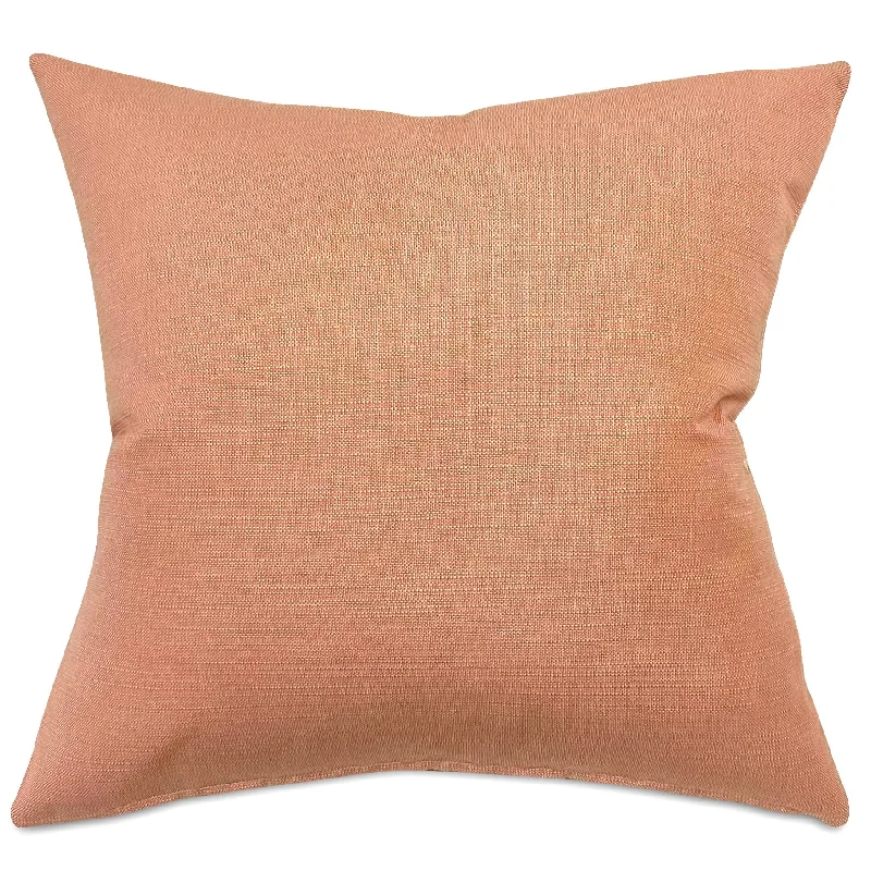 Salmon Bohemian Cotton Throw Pillow Cover 22x22