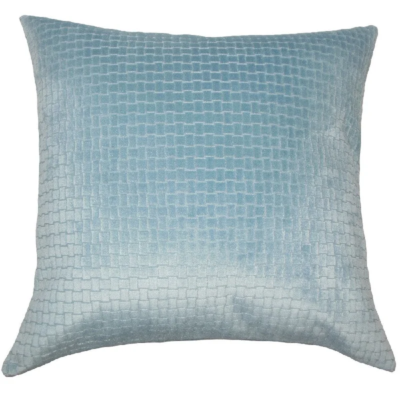 Jacobean Solid Euro Sham Light Blue