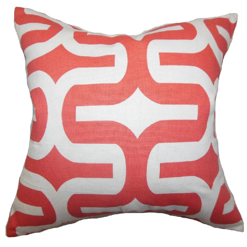 Jaslene Geometric Euro Sham Pink