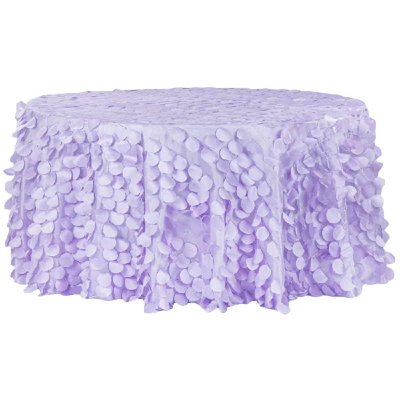 Petal Circle Taffeta Round 120" Tablecloth - Lavender