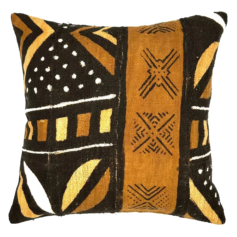 Vintage Tribal Mud Cloth Pillow Cover 20x20