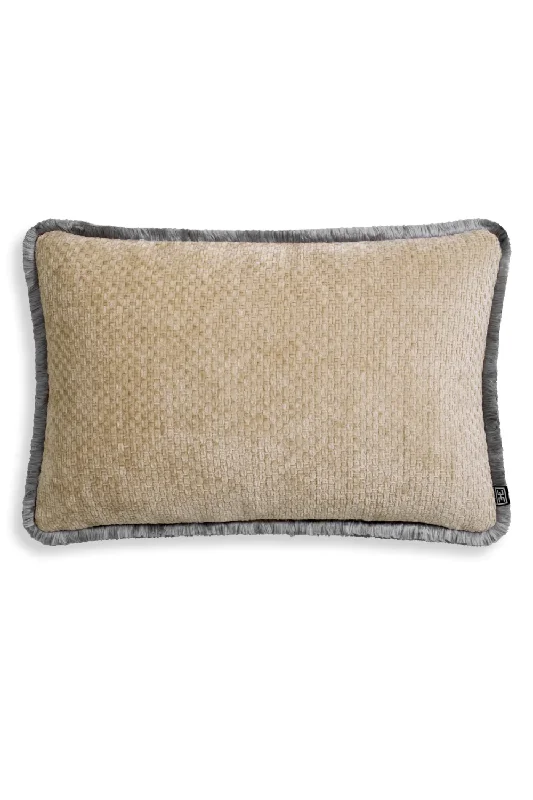 Fringed Minimalist Lumbar Pillow | Eichholtz Paia