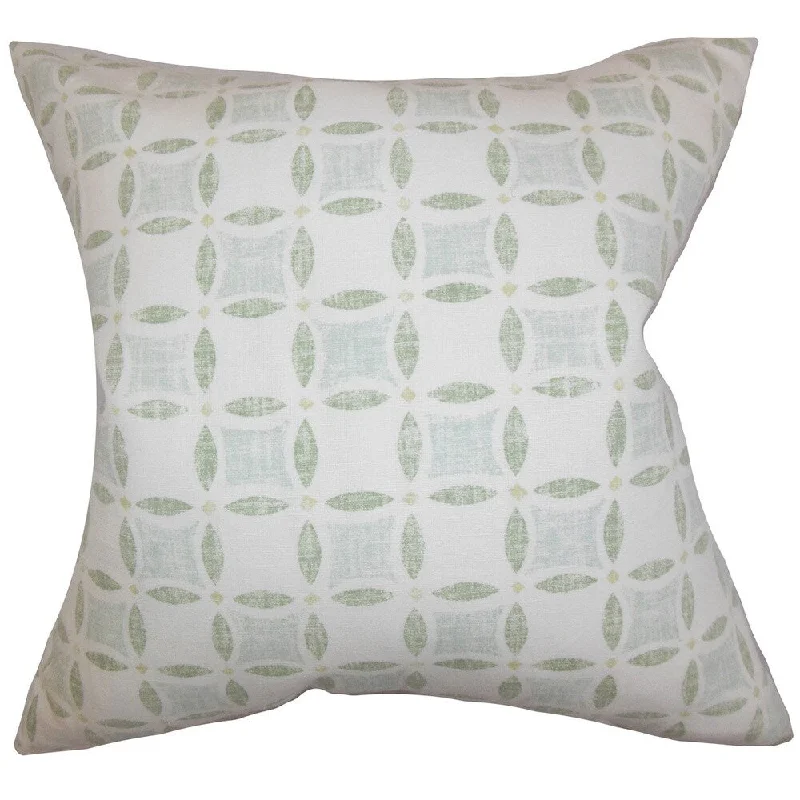 Jeune Geometric Euro Sham Green