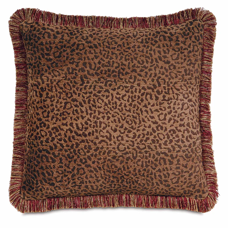 Elizabeth Leopard Throw Pillow Cover 24x24