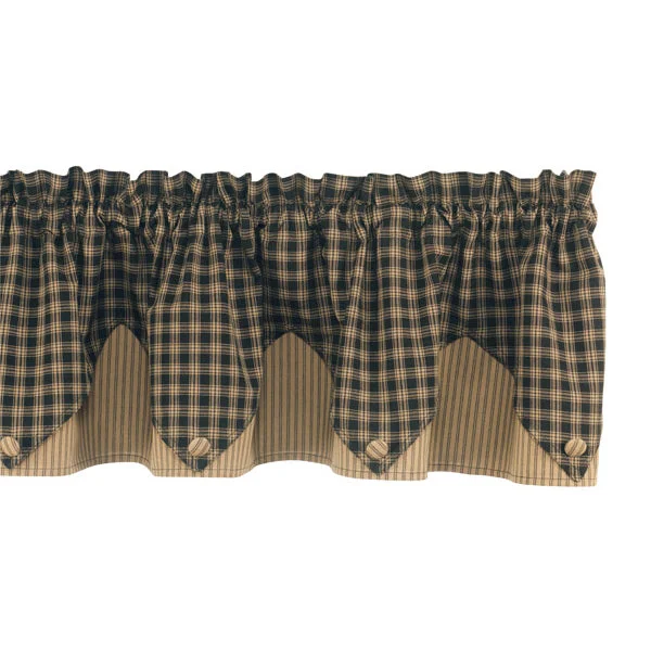 Black- Point Valance 72 x 15 inch