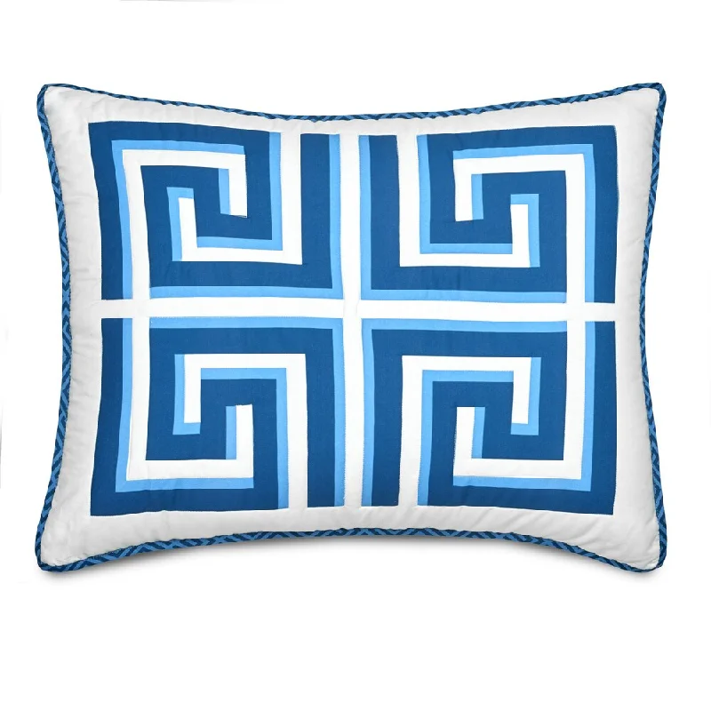 Jill Rosenwald Greek Key Sham