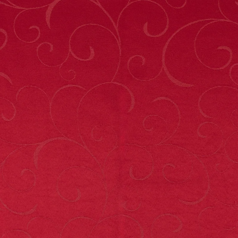 Tablecloth Fabric - Julietta - Scroll - Red