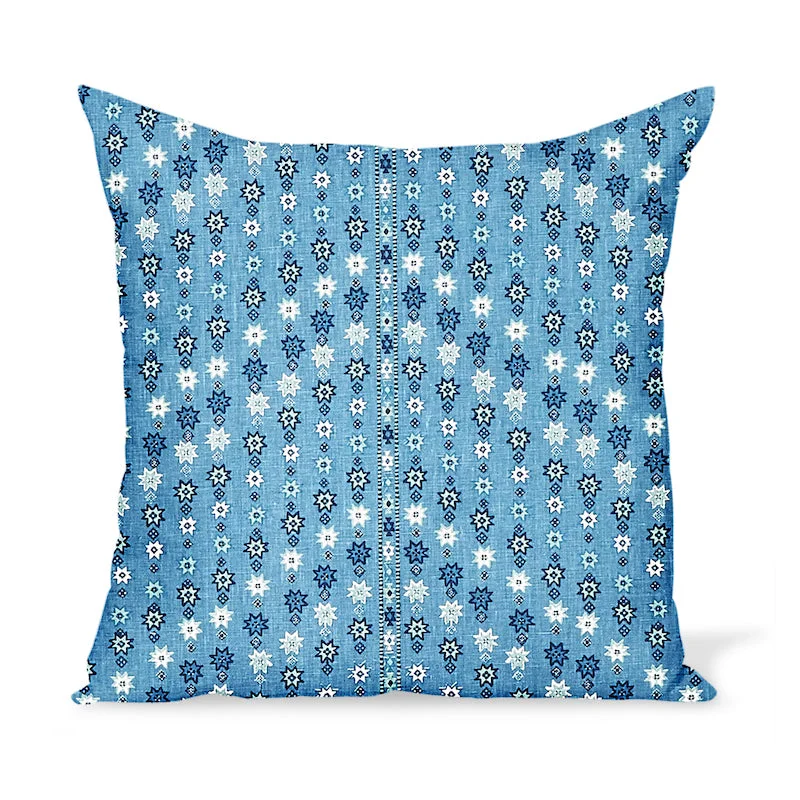 Peter Dunham Textiles Cosima in Blue/Blue Pillow