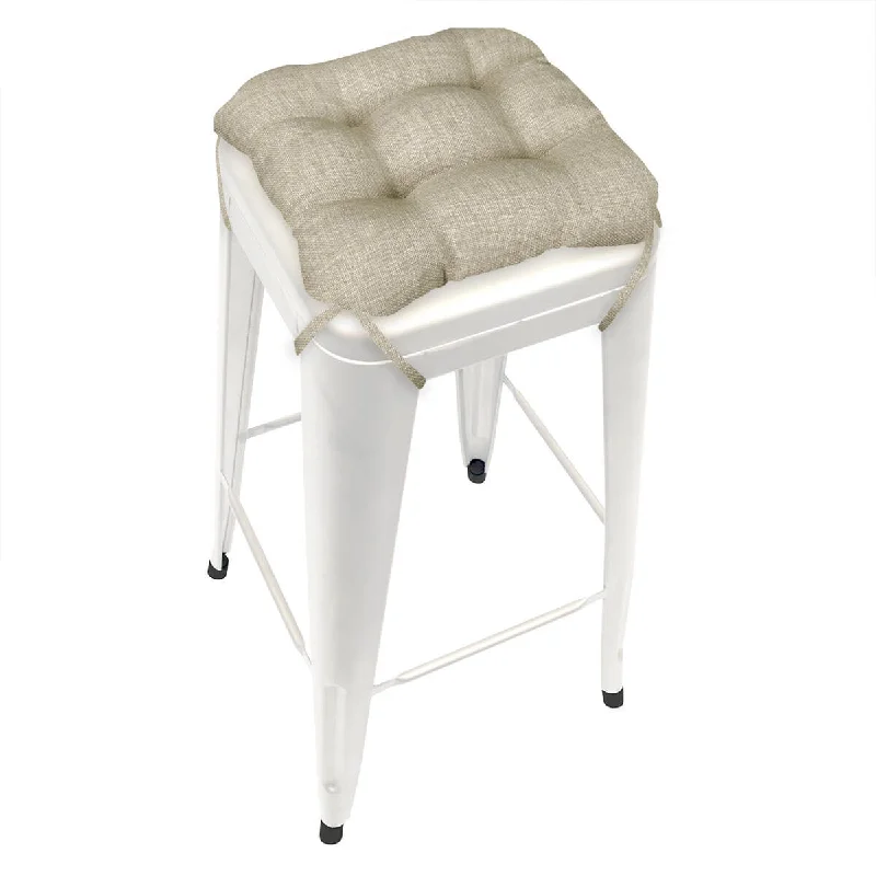 Rave Sand Square Industrial Bar Stool Cushion - 12"