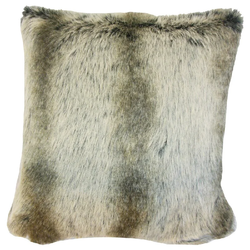 Valeska Faux Fur Euro Sham Grey