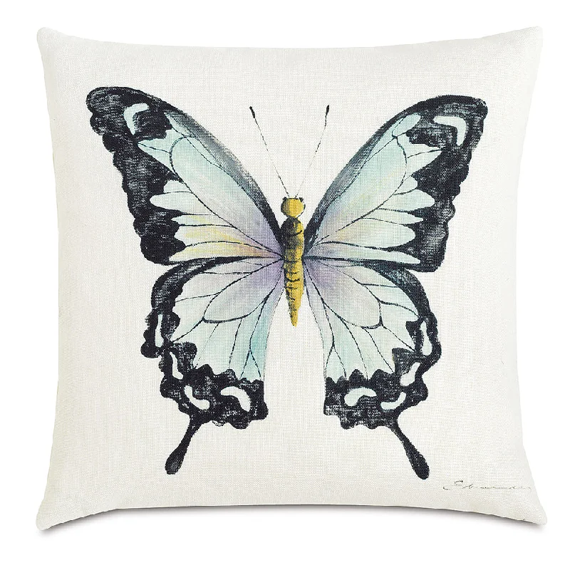 Fauna Ink Hand-Painted Butterfly Pillow Cover 20x20