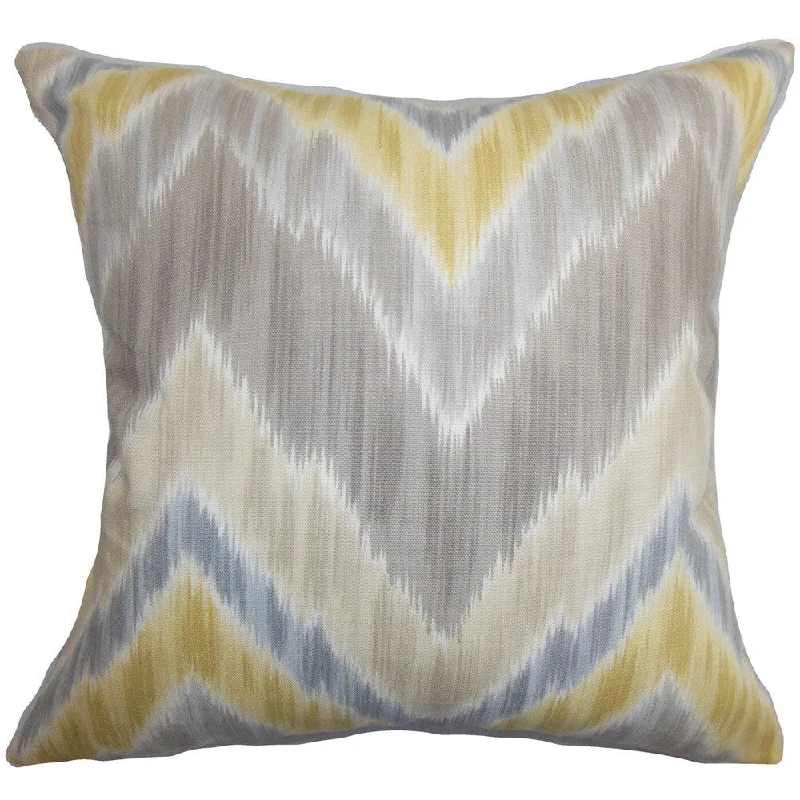 Caltha Zigzag Euro Sham Grey