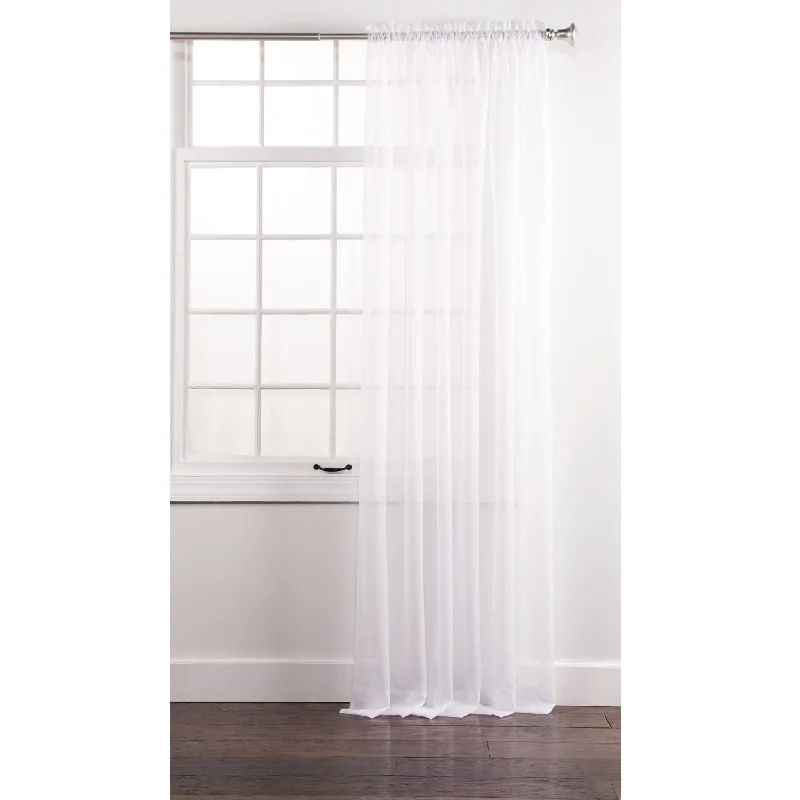 White Elegance Sheer Curtain Panel