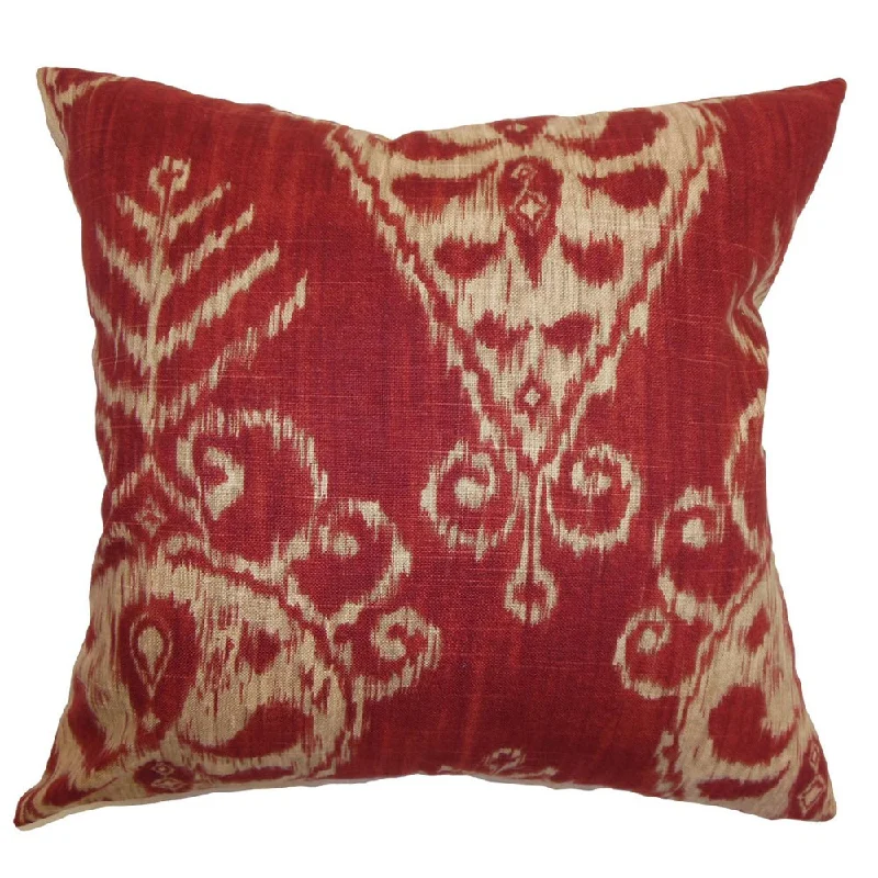 Hargeisa Ikat Euro Sham Ruby