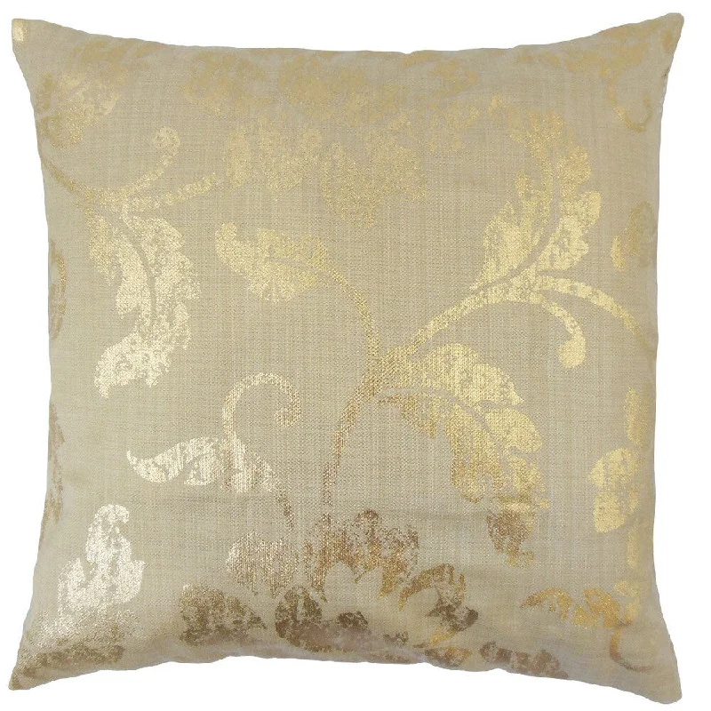 Berdine Floral Euro Sham Gold