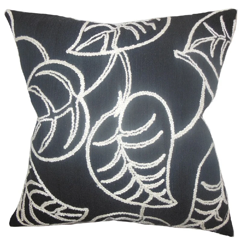 Fabrizia Floral Euro Sham Black