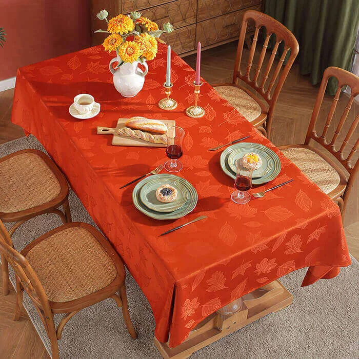 Thanksgiving Tablecloths, Maple Leave Fall Table Cloth