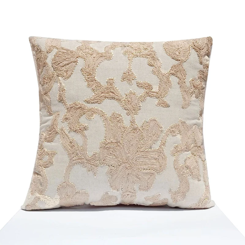 Floral Dori Work Pillow Cover