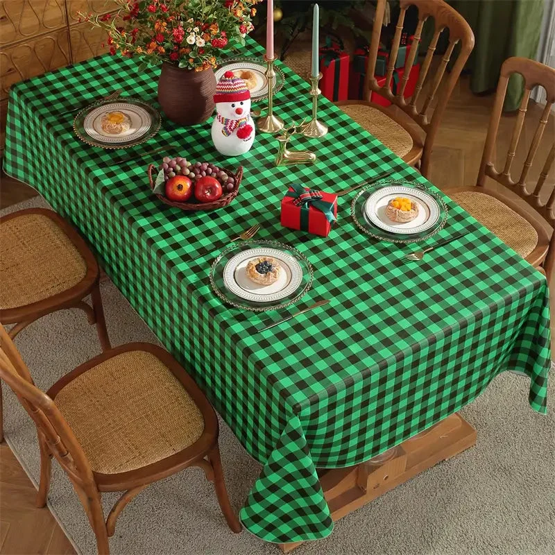 Buffalo Plaid Flannel Backed Vinyl Tablecloth