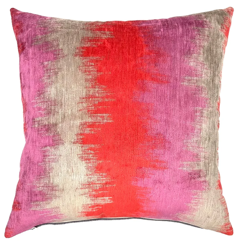 Pink Contemporary Abstract Throw Pillow Cover 22x22