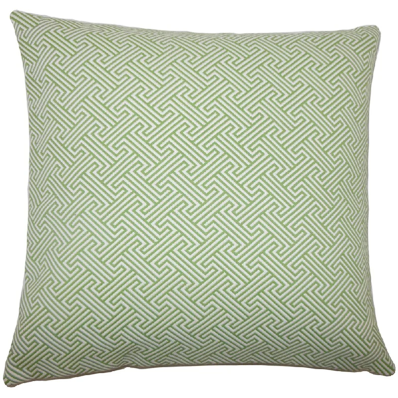 Reijo Geometric Euro Sham Kiwi