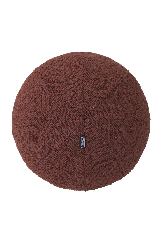 Red Boucle Sphere Cushion | Eichholtz Palla