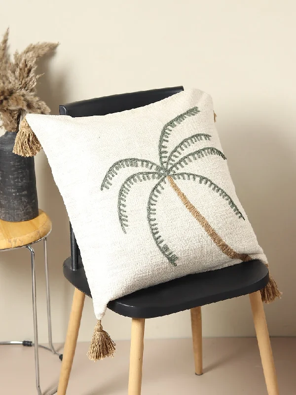 PINE TREE Embroidered - SQUARE CUSHION COVER