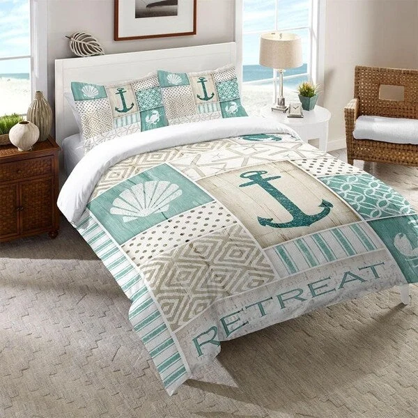 Laural Home Coastal Patterns Standard Pillow Sham