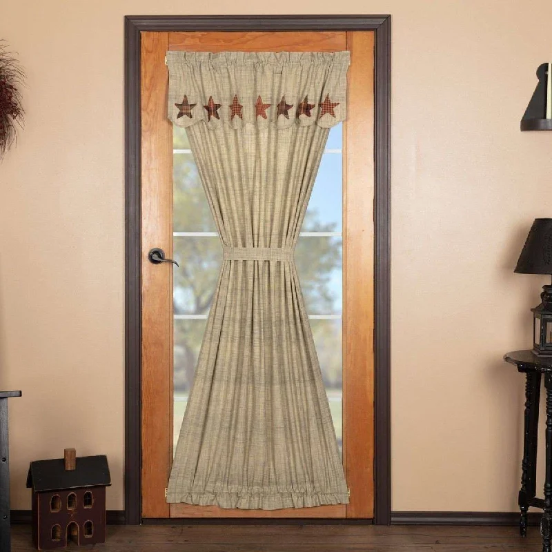 Abilene Star Door Panel with Attached Valance 72"x40" VHC Brands